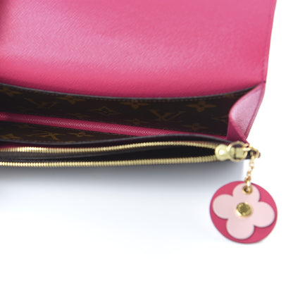Louis Vuitton Monogram Bloom Flower Emilie Wallet Fuchsia 5 of 10