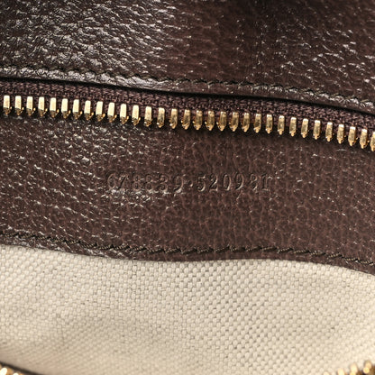 Gucci Monogram Jumbo GG Textured Dollar Calfskin Web Tote Bag Camel Ebony New Acero 7 of 12