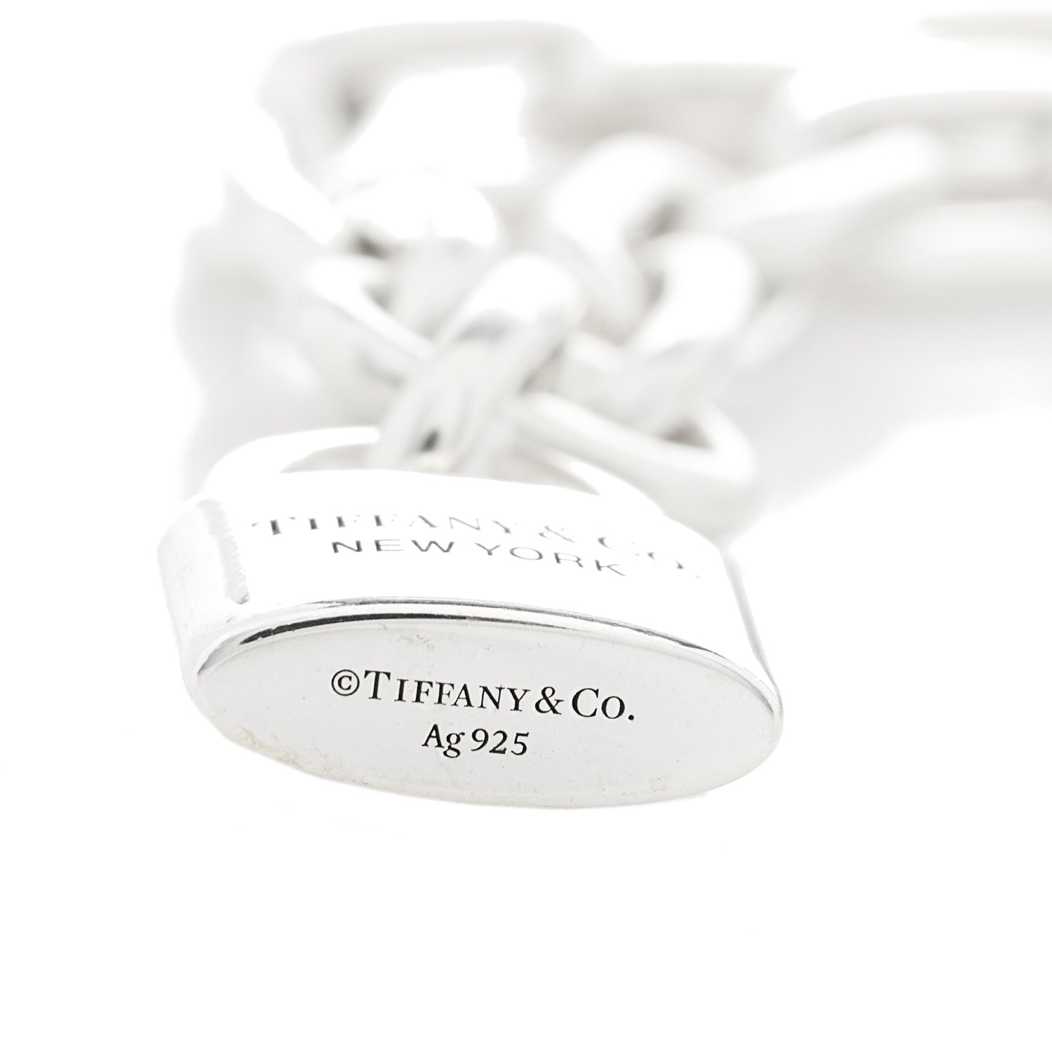 Tiffany Sterling Silver Pearl HardWear Lock Necklace 5 of 5