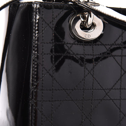 Christian Dior Patent Cannage Medium Lady Dior Black 14 of 20