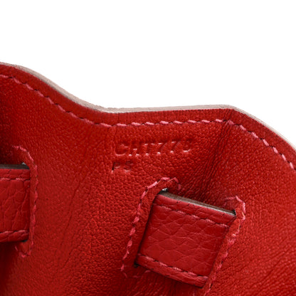 Hermes Taurillon Clemence Kelly Retourne 32 Rouge Casaque 7 of 10