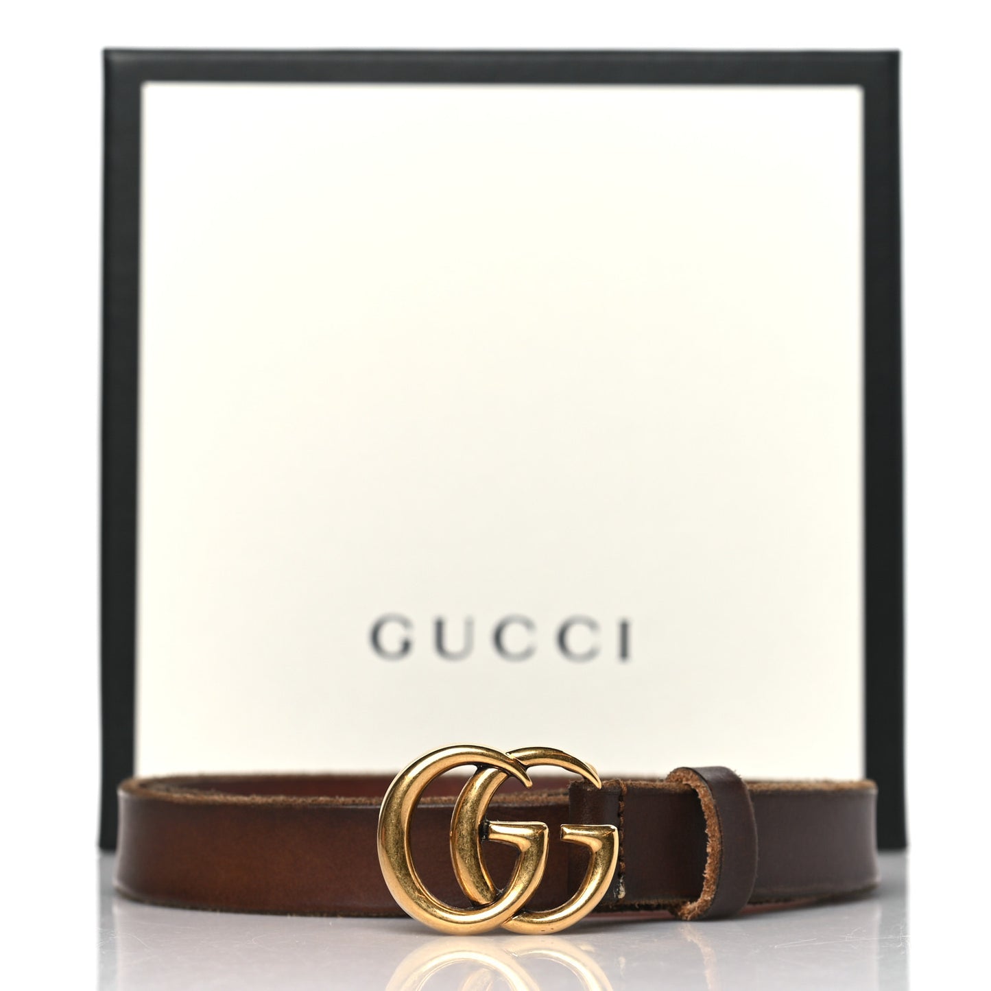 Faded Calfskin Double G 20mm Belt 75 30 Cuir