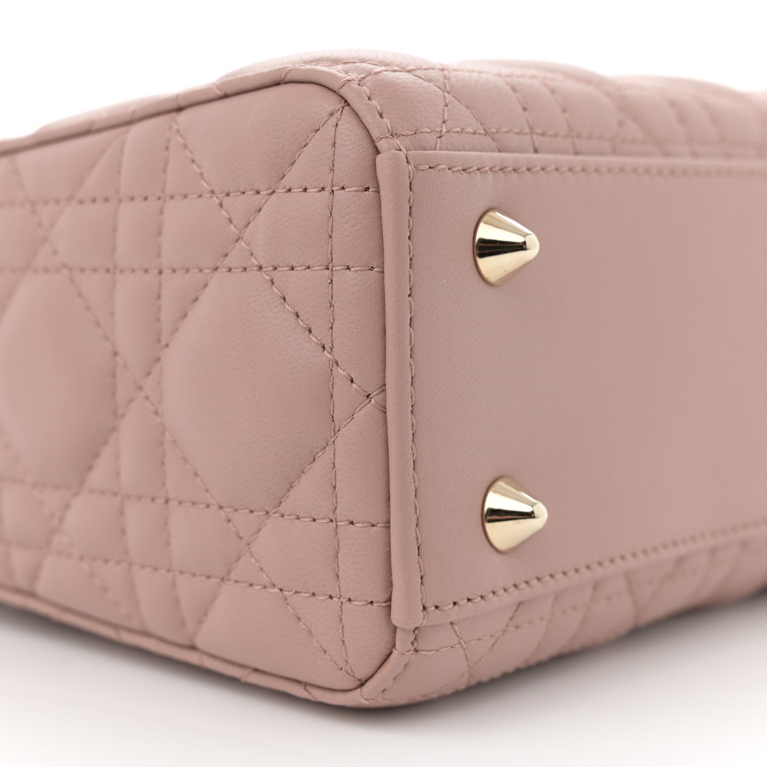 Christian Dior Lambskin Cannage Small My ABCDior Lady Dior Blush 9 of 12