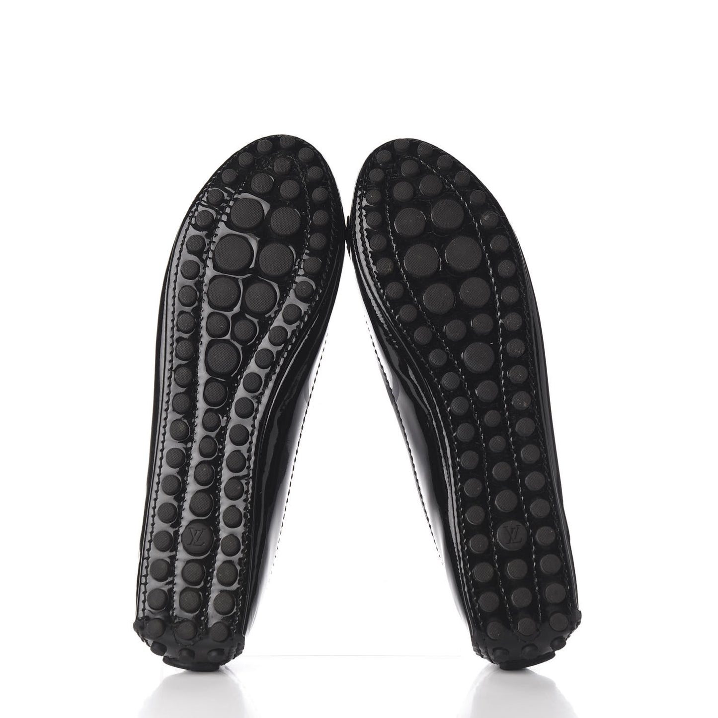 Patent Calfskin Oxford Ballerina Flats 38.5 Black