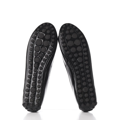 Louis Vuitton Patent Calfskin Oxford Ballerina Flats 38.5 Black 14 of 20