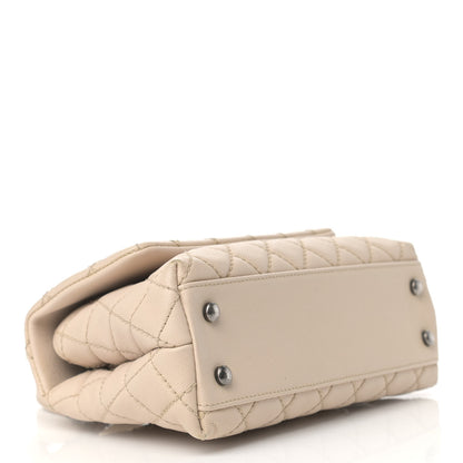 Chanel Caviar Quilted Mini Coco Handle Flap Beige 3 of 11
