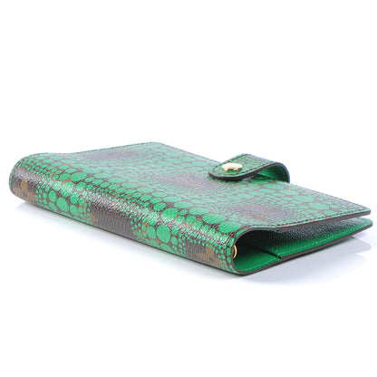 Louis Vuitton Monogram Kusama Town Small Ring Agenda Green 4 of 8
