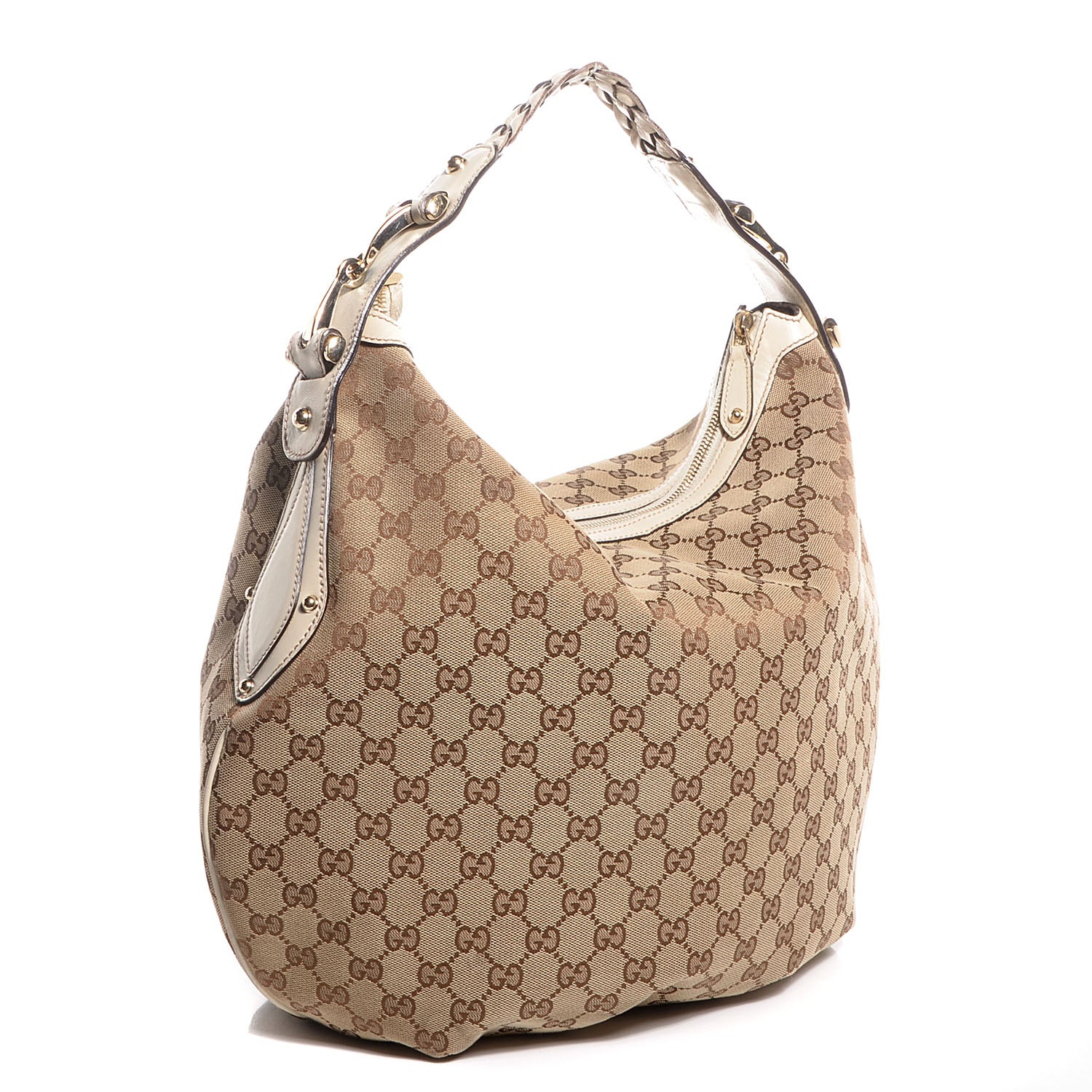 Gucci Monogram Medium Pelham Hobo Off White 3 of 7