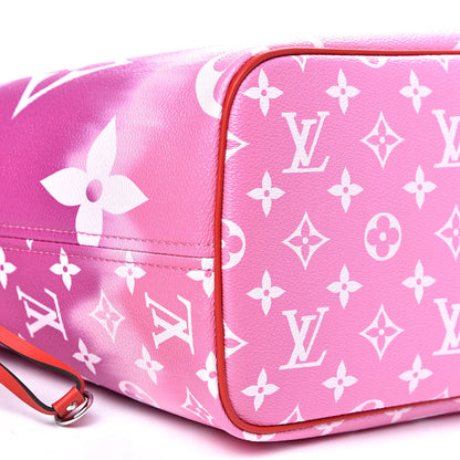 Louis Vuitton Monogram Escale Neverfull MM Rouge 7 of 8