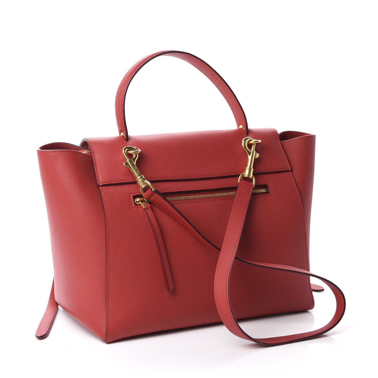 Grained Calfskin Mini Belt Bag Coquelicot