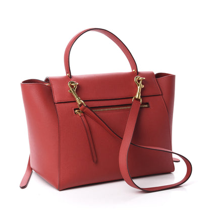 Celine Grained Calfskin Mini Belt Bag Coquelicot 4 of 10