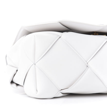 Bottega Veneta Nappa Intreccio Padded Top Handle Shoulder Bag White 7 of 11