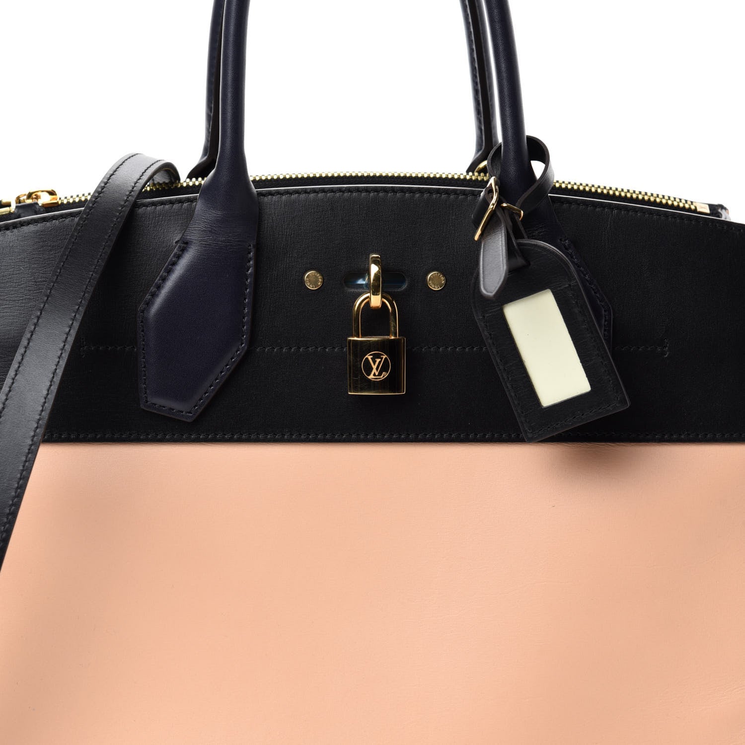 Louis Vuitton Calfskin City Steamer MM Vanilla Black 10 of 10