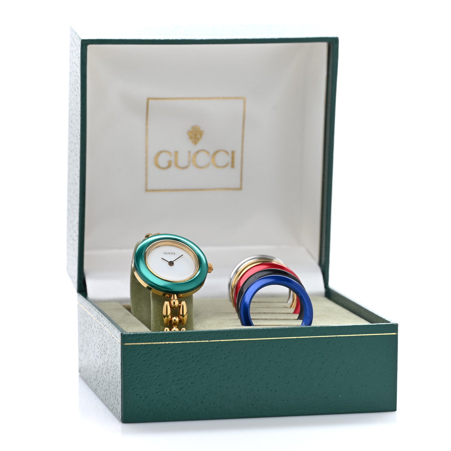 Gucci Stainless Steel 26mm Rice Link Interchangeable Bezel Quartz Watch 5 of 5