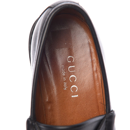 Gucci Laredo Calf Horsebit Lug Sole Loafers 6.5 Black 11 of 14