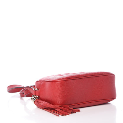 Gucci Pebbled Calfskin Small Soho Disco Bag Tabasco Red 4 of 9