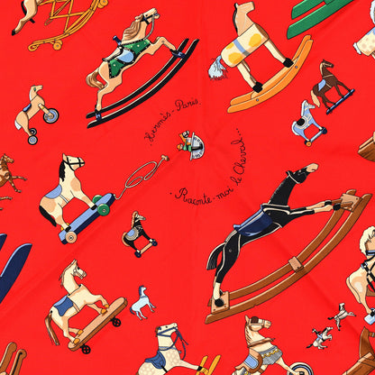 Hermes Silk Raconte Moi le Cheval Scarf 90 2 of 3