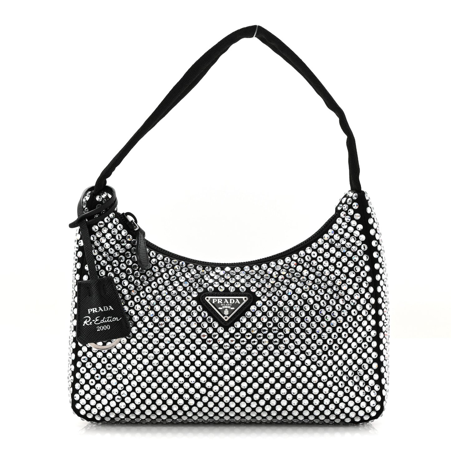 Satin Crystal Mini Re-Edition 2000 Bag Cristal