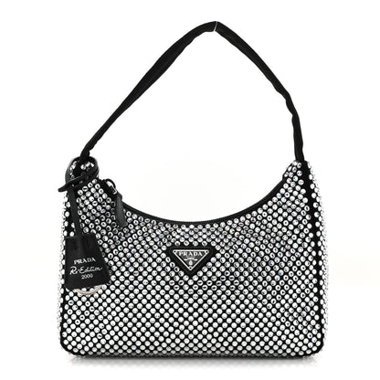 Prada Satin Crystal Mini Re-Edition 2000 Bag Cristal 1 of 11