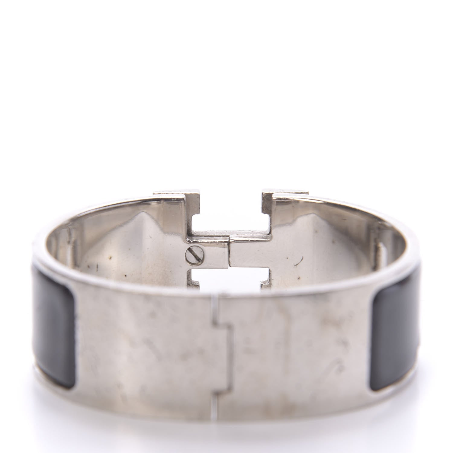 Hermes Enamel Wide Clic Clac H Bracelet PM Black 5 of 8