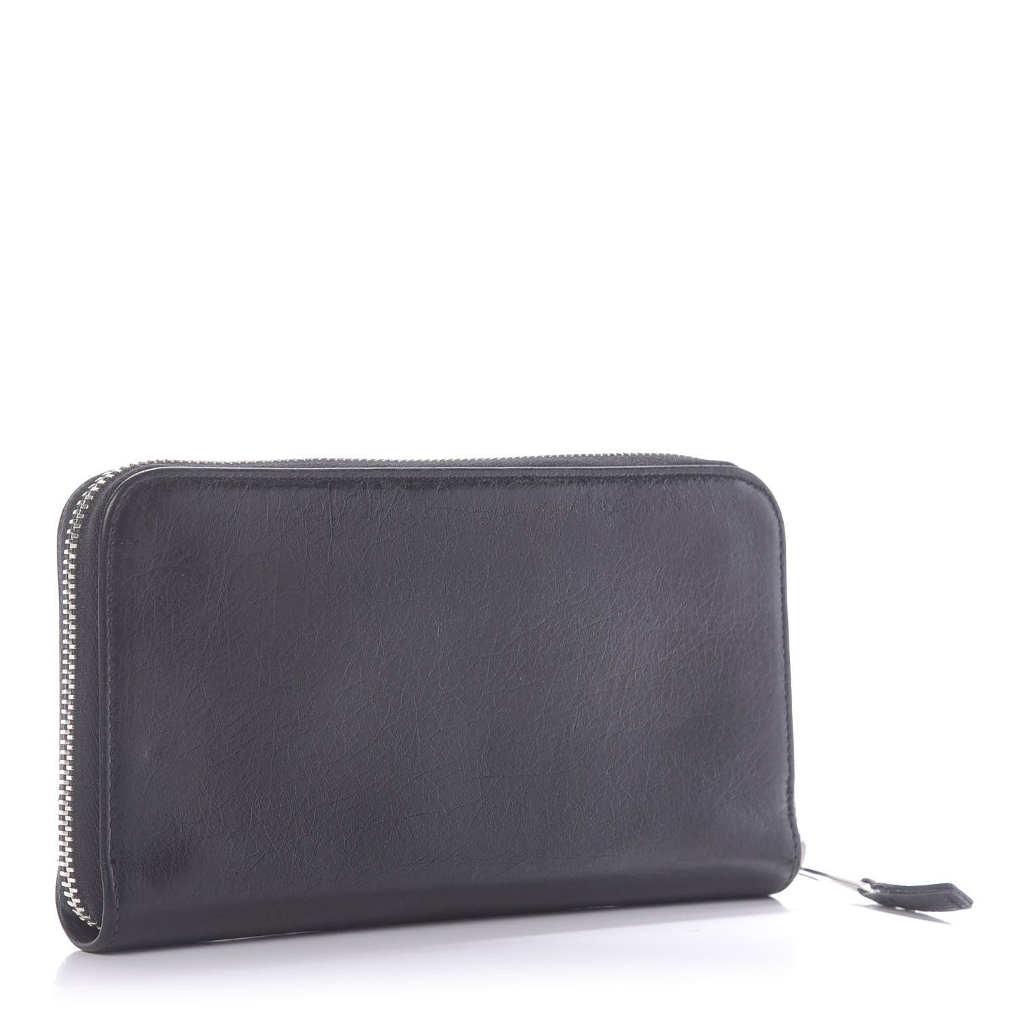 Agneau Arena Nappa Glover Classic Continental Zip Around Wallet Black