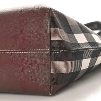Burberry E-Canvas Check Medium Soft TB Tote Dark Birch Brown 8 of 8