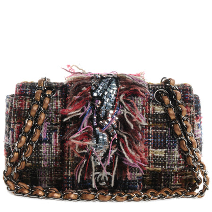 Chanel Tweed Swarovski Crystal Small Flap 1 of 8