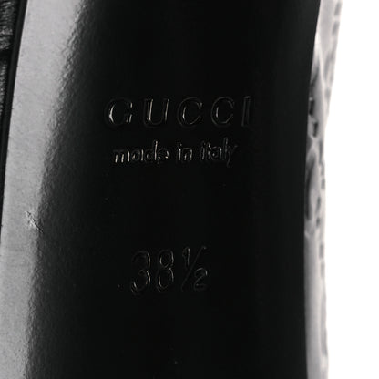 Gucci Guccissima Horsebit Platform 70/160mm Slingback Mules 38.5 Black 8 of 12