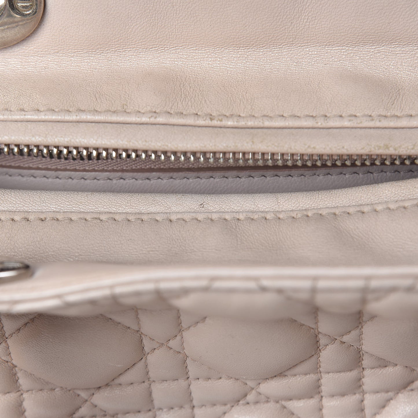 Lambskin Cannage Medium Lady Dior Light Pink