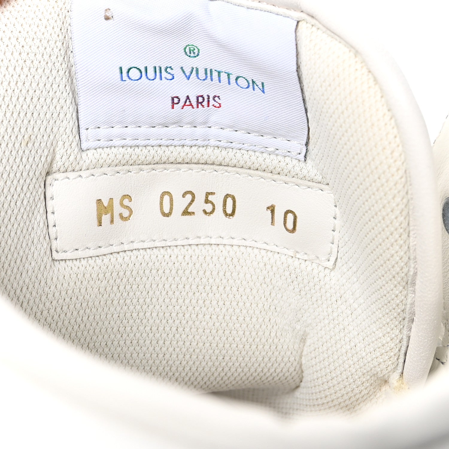 Louis Vuitton Calfskin Monogram Rivoli High Top Sneakers 10 White