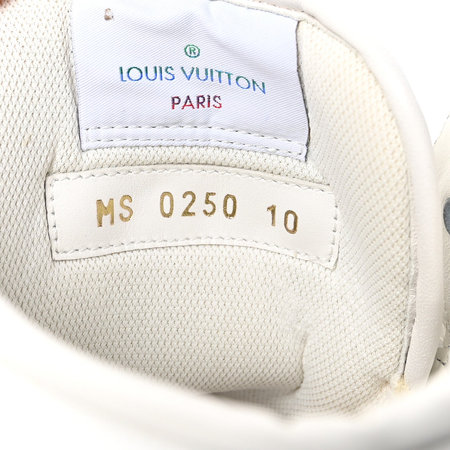 Calfskin Monogram Rivoli High Top Sneakers 10 White