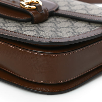 Gucci GG Supreme Monogram Horsebit 1955 Shoulder Bag Beige Brown Sugar 11 of 11