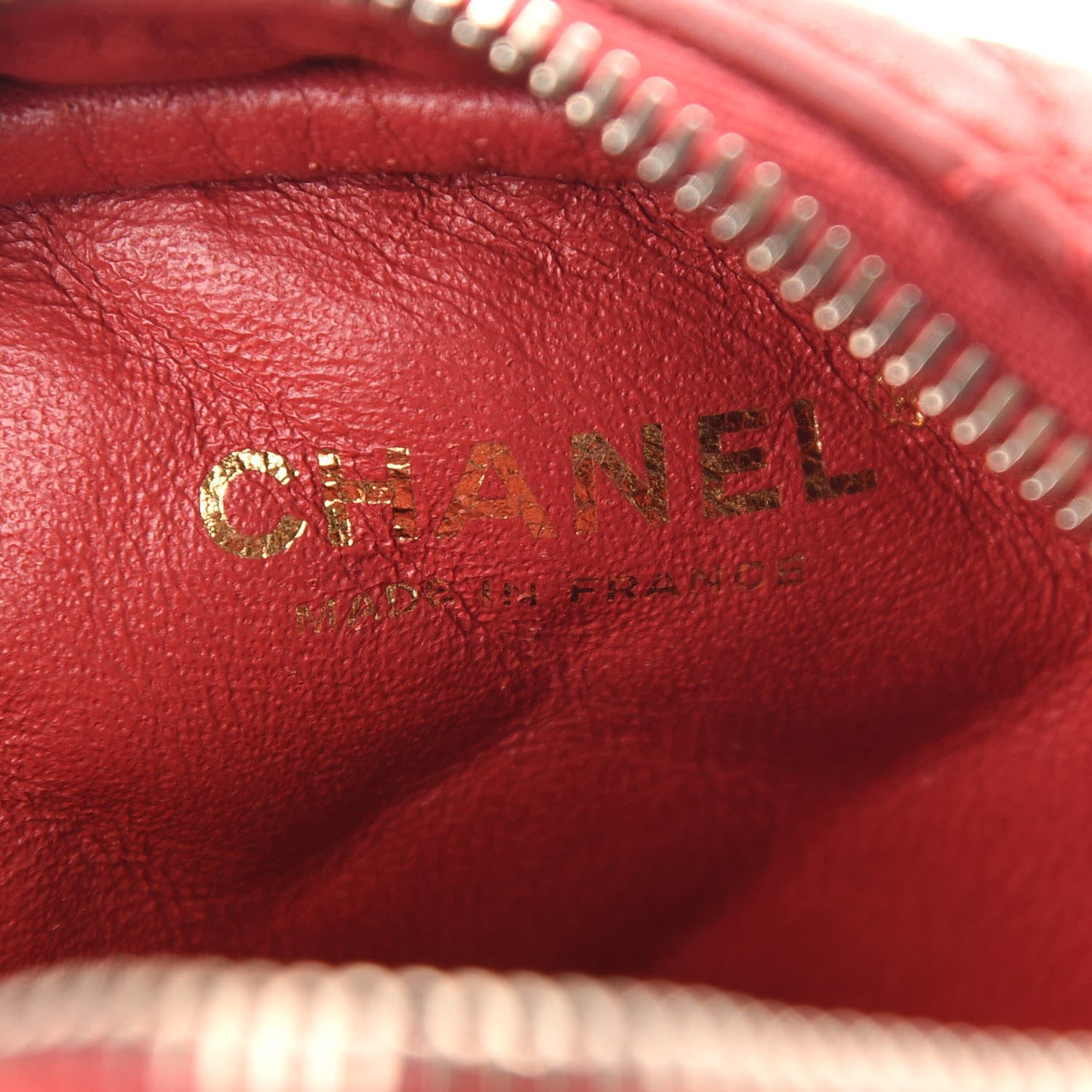 Chanel Iridescent Calfskin Quilted Reissue Camera Case Red 5 of 11