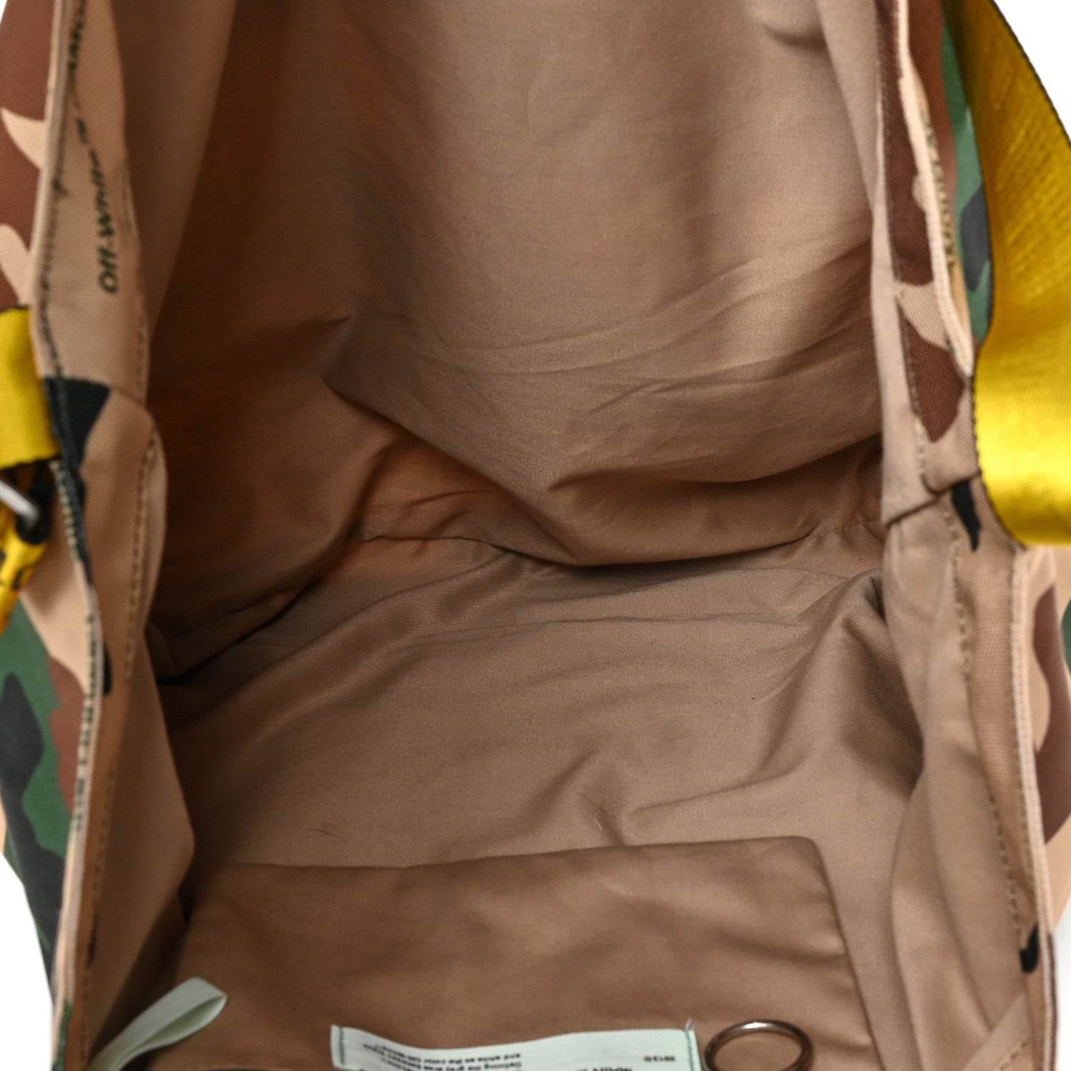Off-White Polyester Camouflage Tote Multicolor 5 of 11