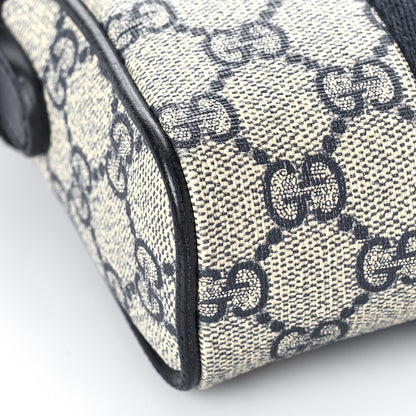 Gucci GG Supreme Monogram Textured Calfskin Web Mini Ophidia Messenger Beige Blue 8 of 10