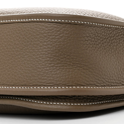 Hermes Taurillon Clemence Evelyne III PM Etoupe 10 of 11