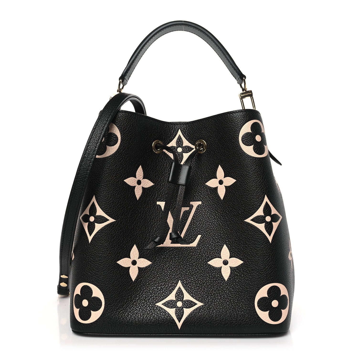 Louis Vuitton Empreinte Monogram Giant Neonoe MM Black Beige 1 of 11