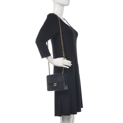 Chanel Lambskin Quilted Mini Square Flap Black 2 of 16