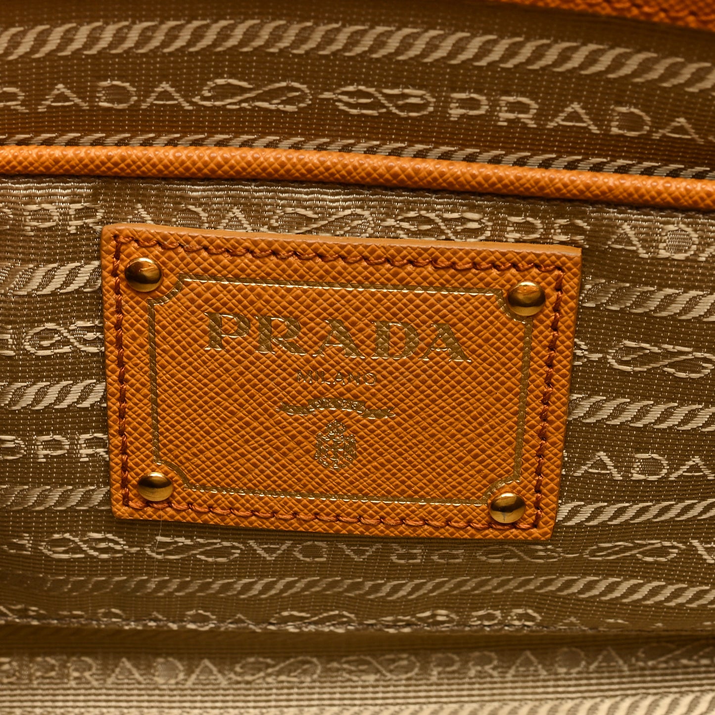 Saffiano Top Handle Bag Orange