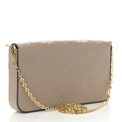 Louis Vuitton Empreinte Pochette Felicie Chain Wallet Tourterelle 3 of 8