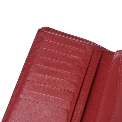 Chanel Lambskin Quilted Yen Wallet Red 12 of 26