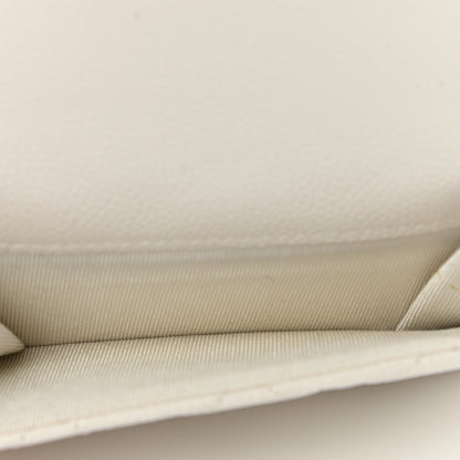 Chanel Caviar Quilted Small Flap Wallet White 5 of 10