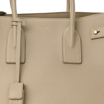 Saint Laurent Grained Calfskin Large Souple Sac De Jour Dark Beige 8 of 15