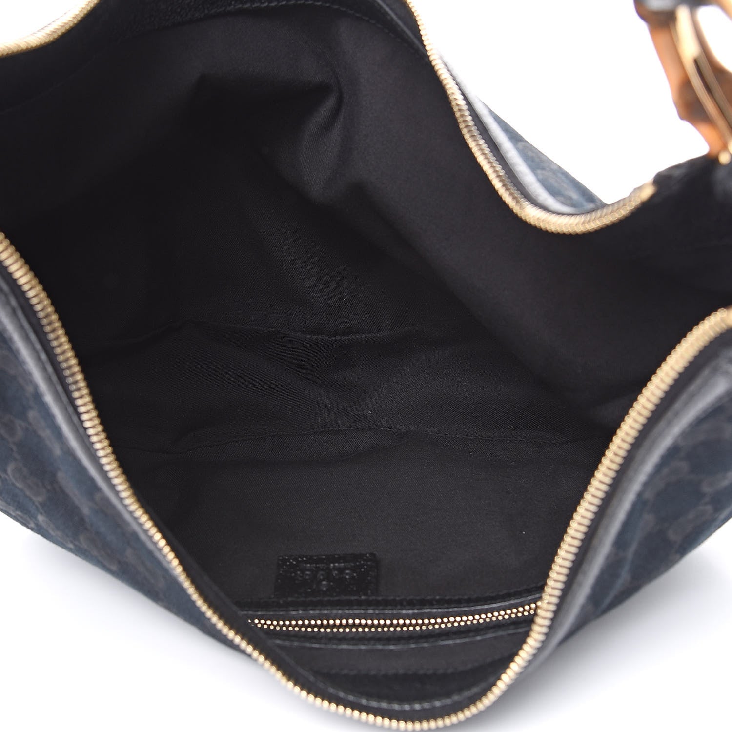 Gucci Monogram Bamboo Ring Hobo Black 5 of 11