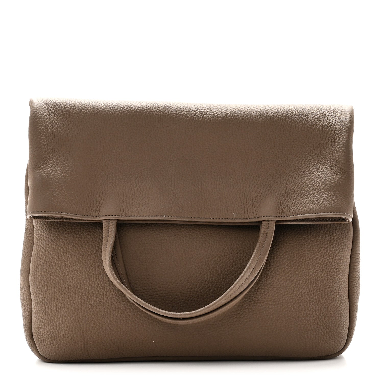 The Row Matte Grained Calfskin Everett Tote  Dove Grey 1 of 9