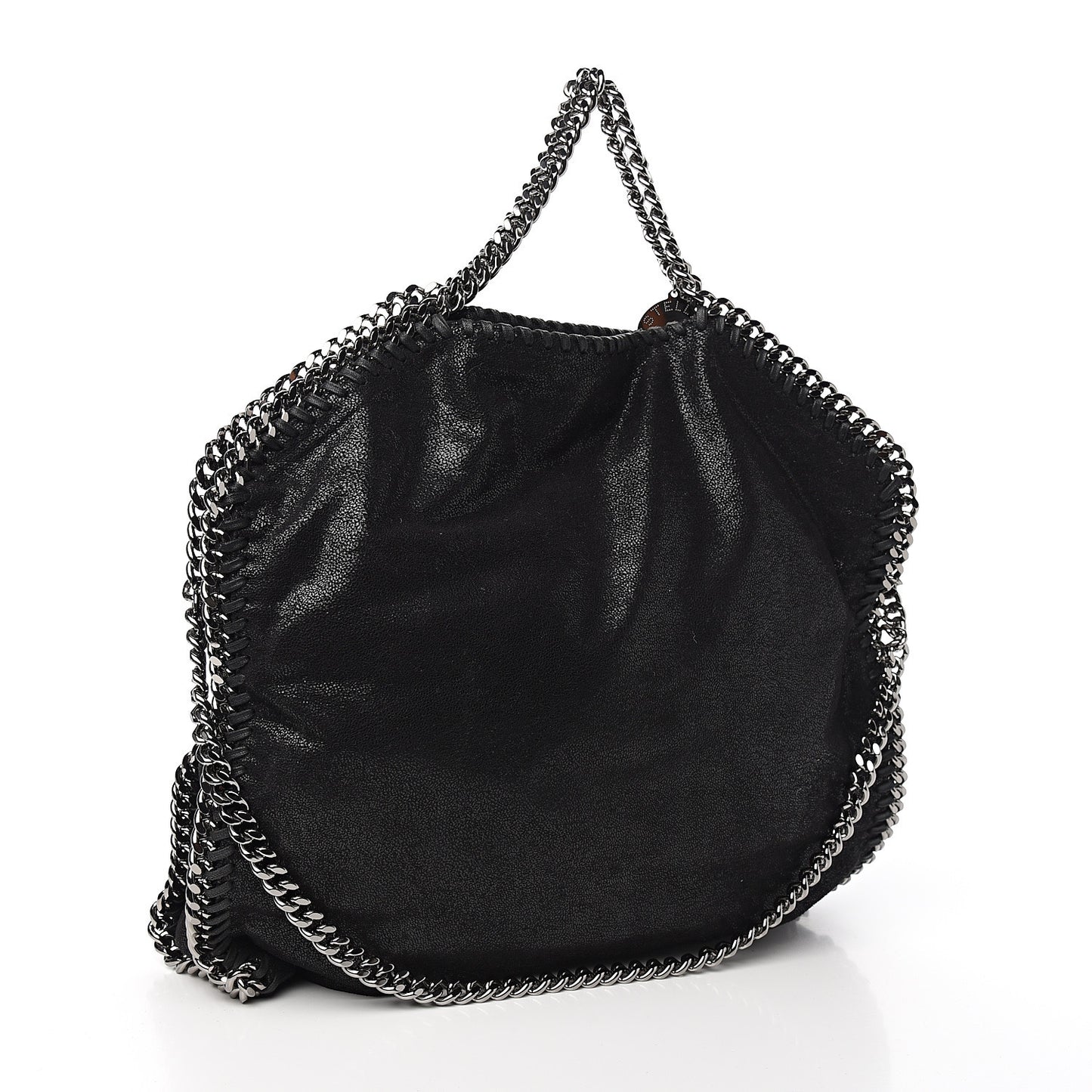 Shaggy Deer Falabella Fold Over Tote Black