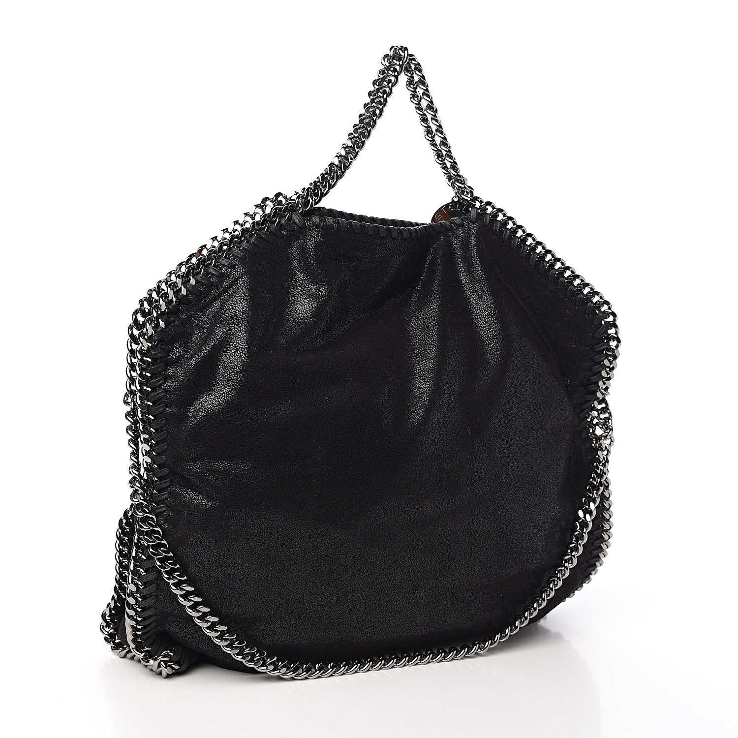 Stella McCartney Shaggy Deer Falabella Fold Over Tote Black 2 of 8