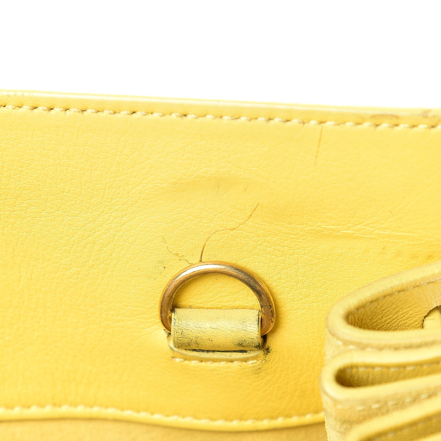 Saint Laurent Calfskin Small Sac De Jour Yellow 18 of 35