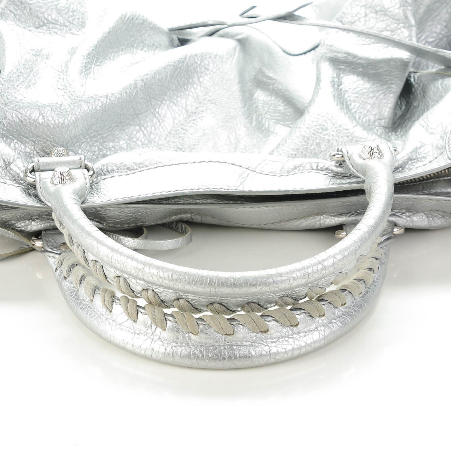 Agneau Giant 12 Silver Hardware City Gris Aluminum