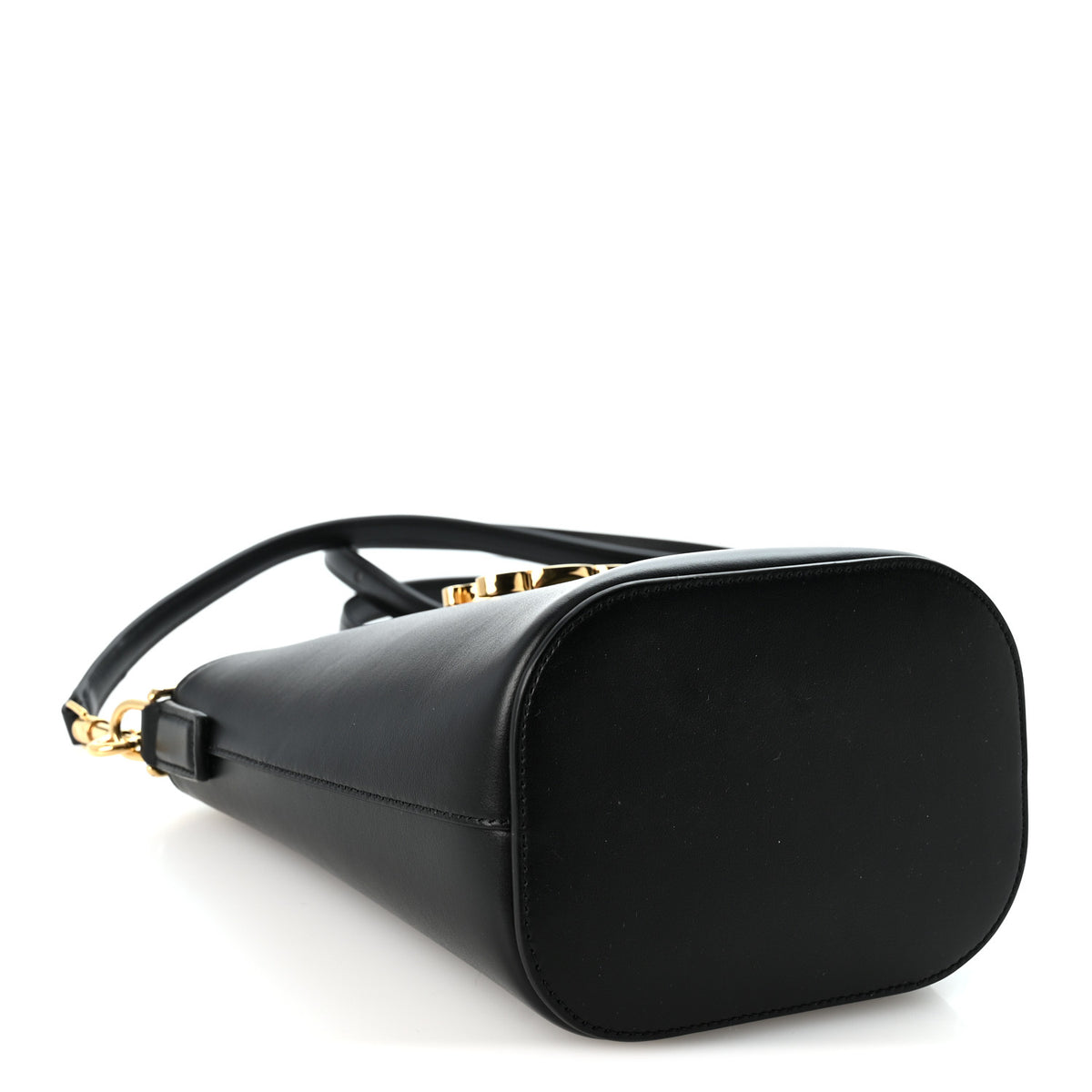 Smooth Calfskin Triomphe Mini Louise Bag Black